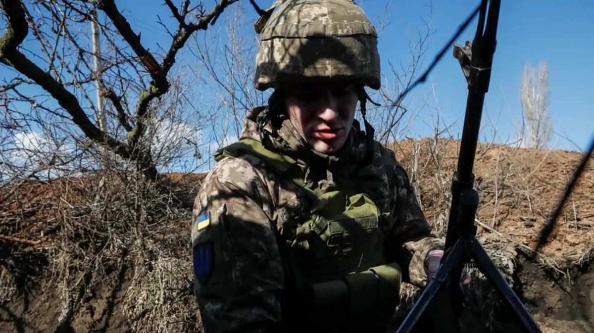Украинский военный. Фото: REUTERS/ Глеб Гаранич