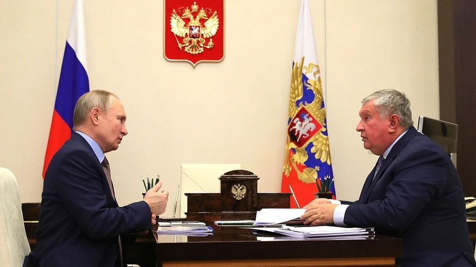Игорь Сечин и Владимир Путин. Фото: kremlin.ru