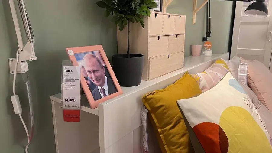 В хорватской IKEA появились портреты Владимира Путина