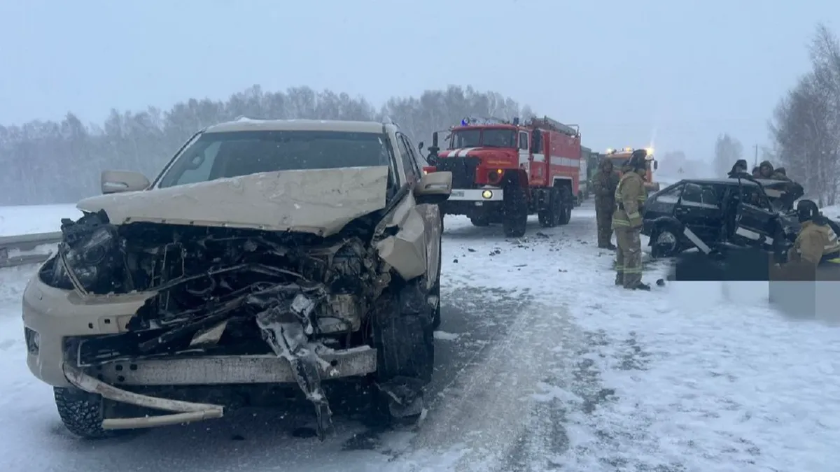 Смертельное ДТП под Новосибирском: 37-летний водитель «ВАЗ» выехал на встречную полосу для обгона, столкнулся с автоледи и погиб. Пассажирка госпитализирована с тяжелыми травмами
